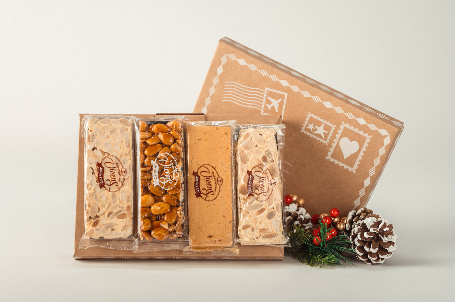 CR03-25 Carta postal amb 4 torrons